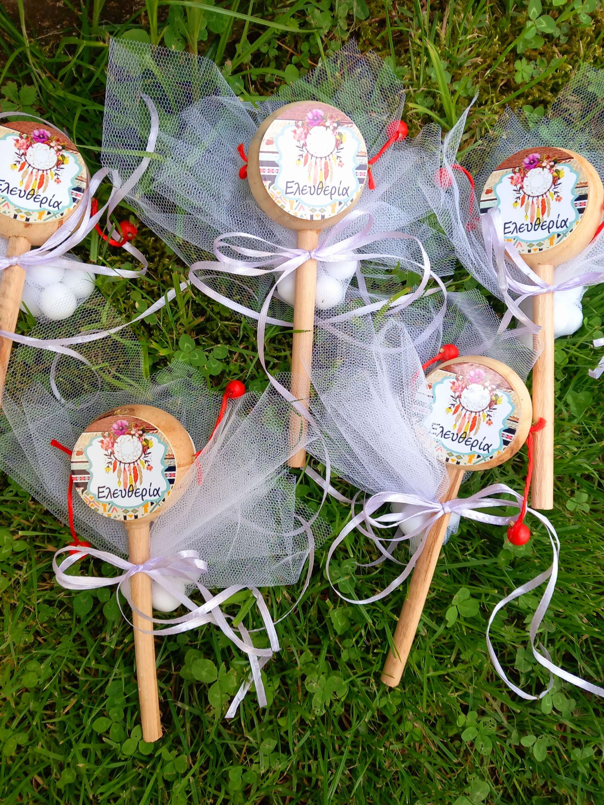 Μπομπονιέρα Βάπτισης “Ονειροπαγίδα” Τυμπανάκι - Image 2