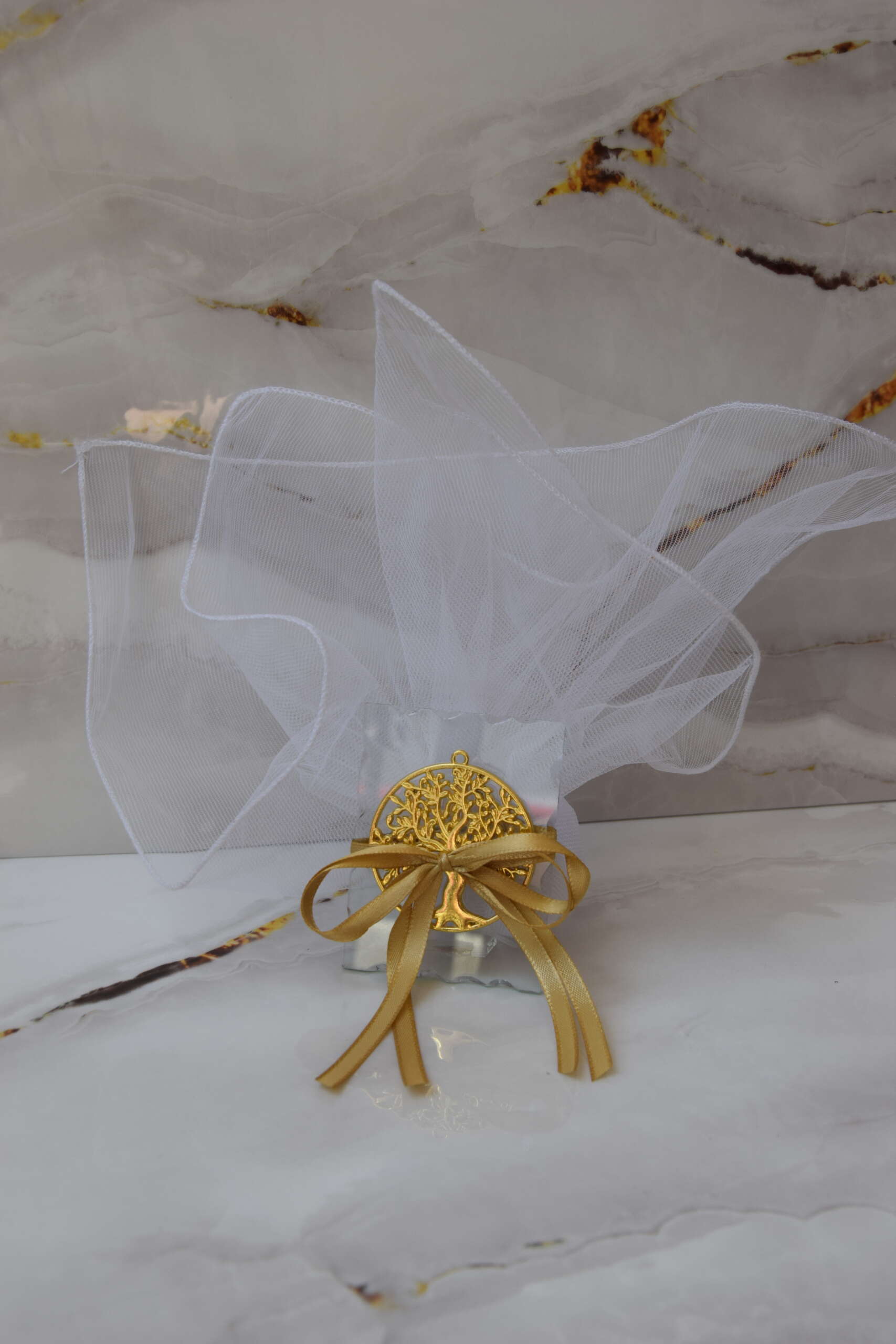 Μπομπονιέρα Γάμου Γυάλινη Κορνίζα με Δέντρο Ζωής - Image 2