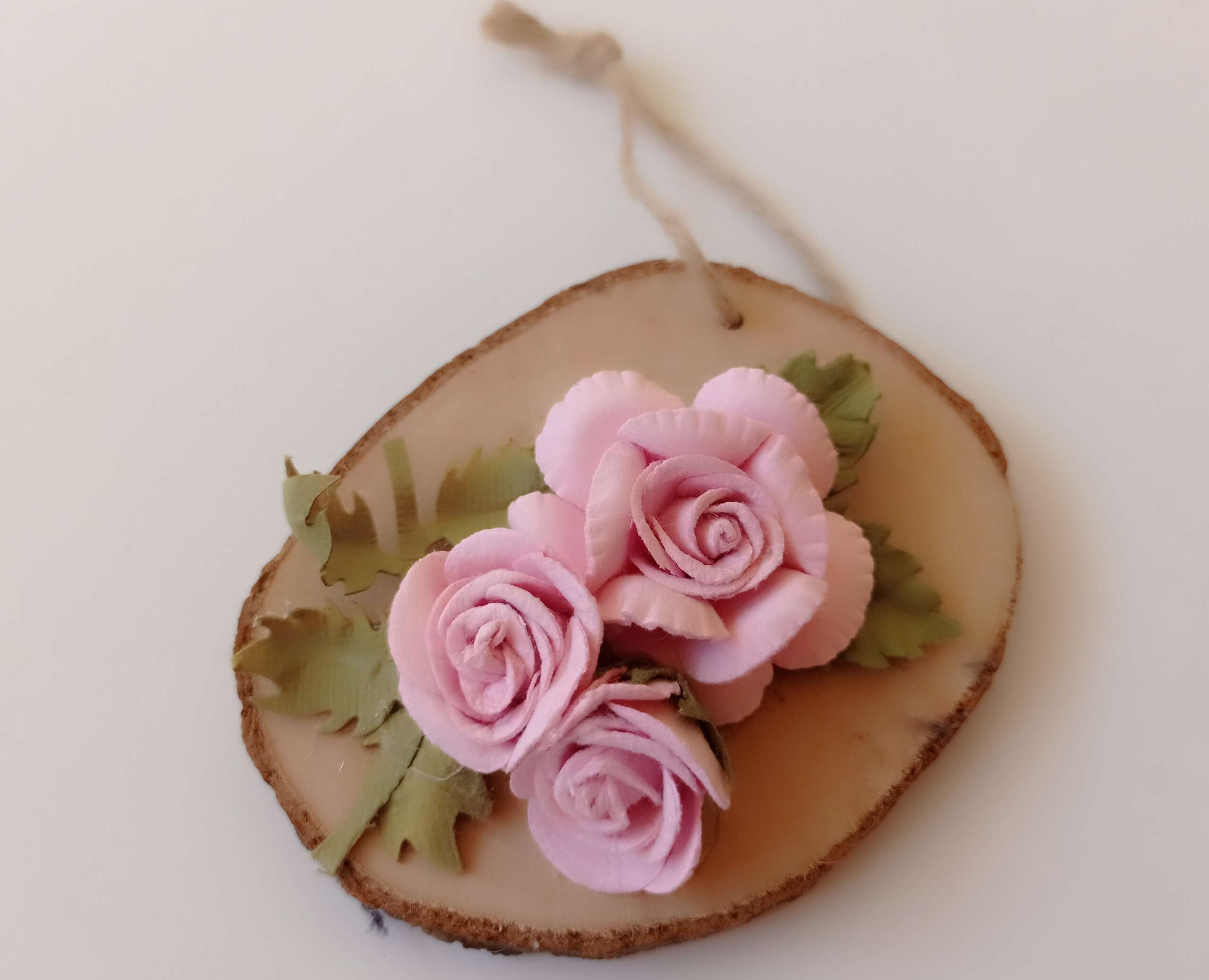 Χειροποίητη Μπομπονιέρα με Τριαντάφυλλα