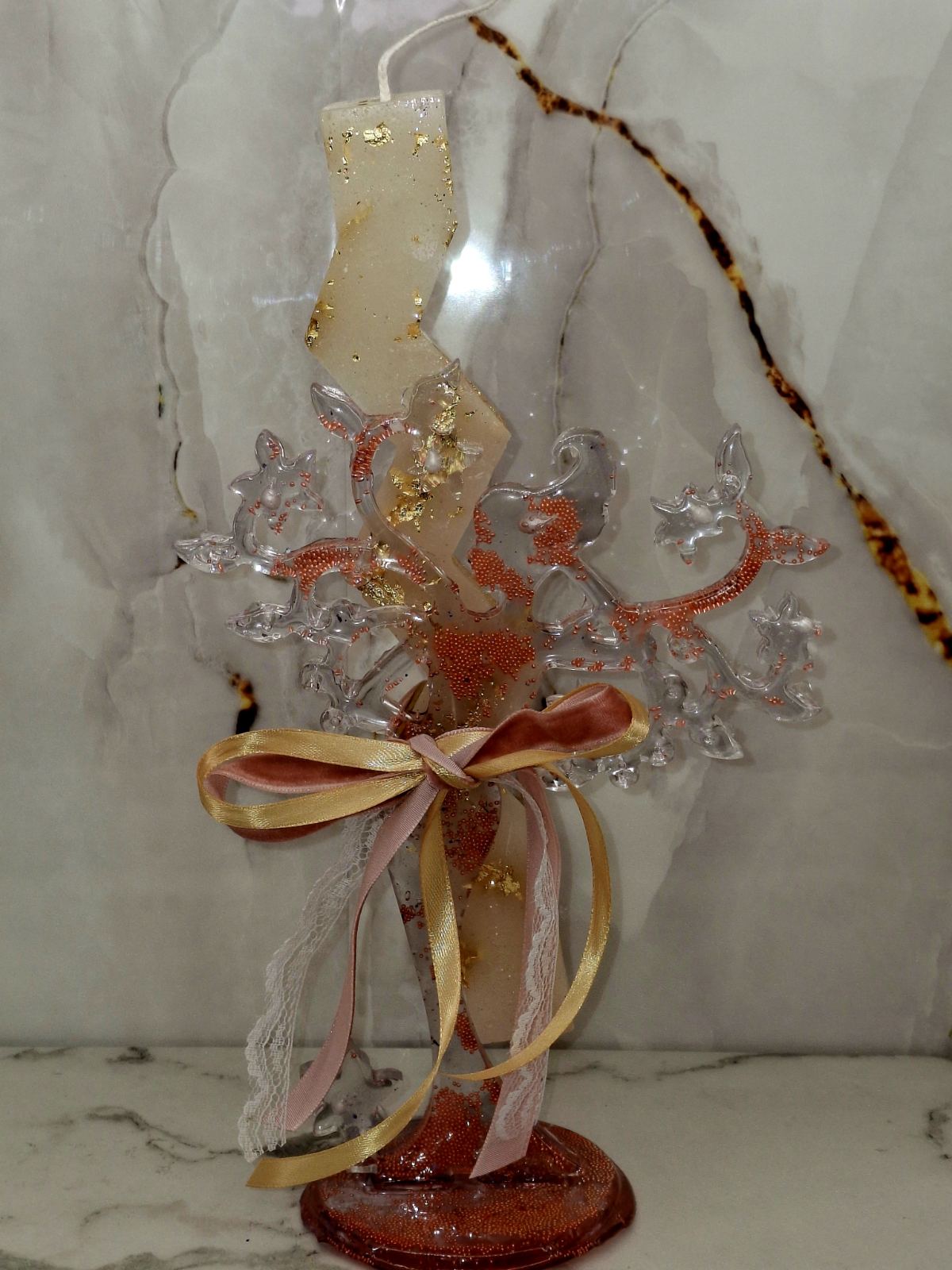 Πασχαλινό Σετ Λαμπάδα & Οργανωτής Κοσμημάτων - Image 2